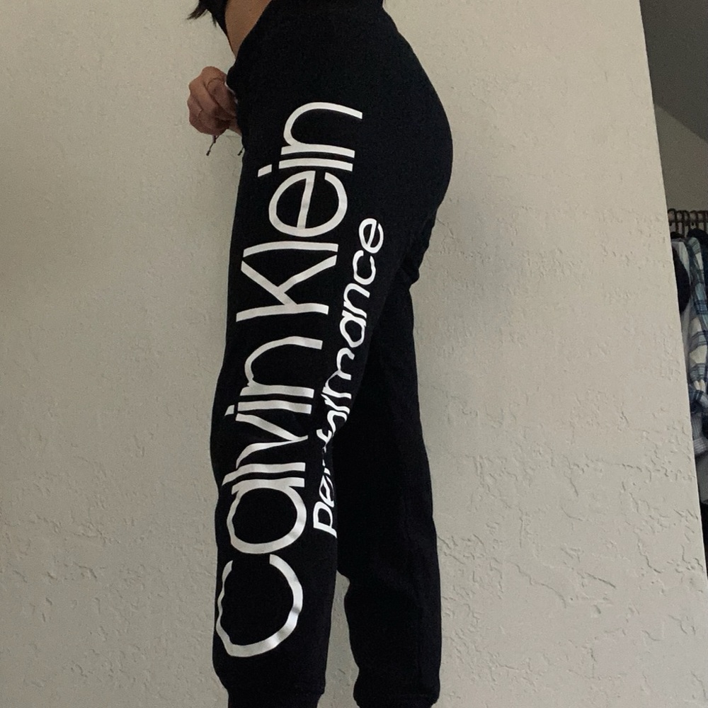 black calvin klein sweatpants